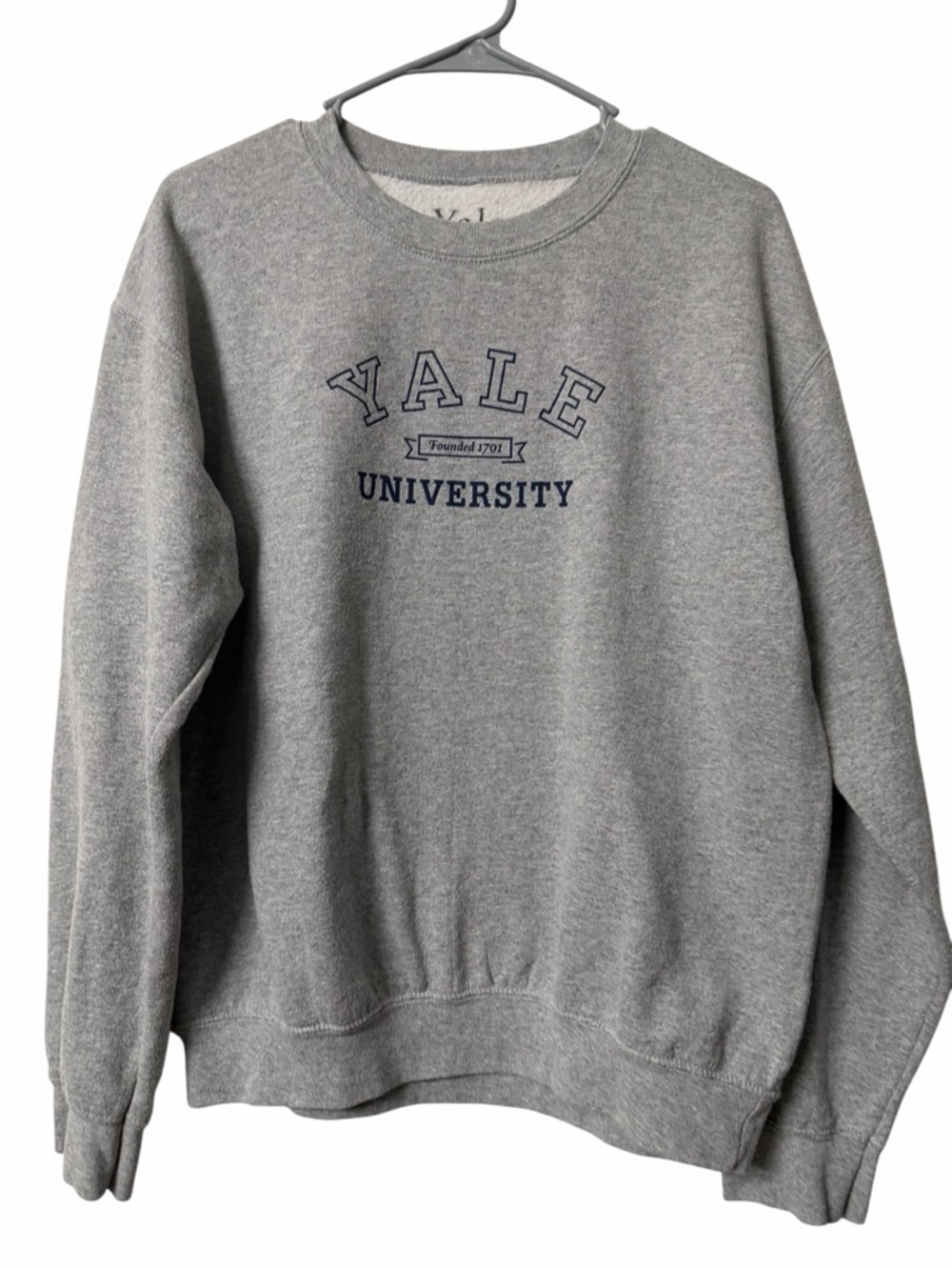 Gray Crewneck Pullover Sweatshirt